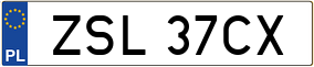 Truck License Plate